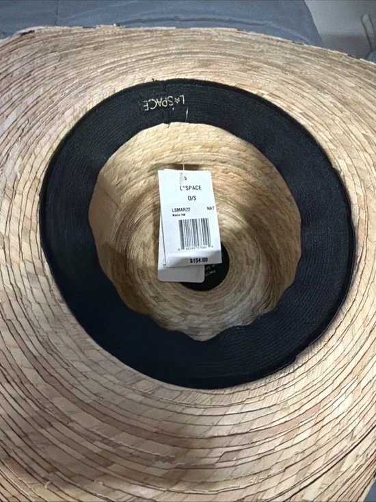 l*space Natural Straw Wide-Brim Beach Hat - Picture 5 of 16